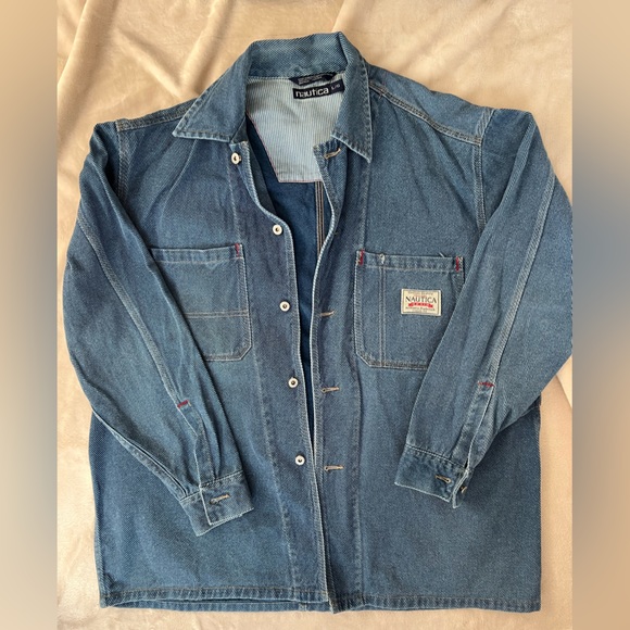Vintage Nautica Men’s denim shirt, size L - Picture 1 of 7